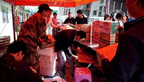 顺丰快递的冷链快运车
